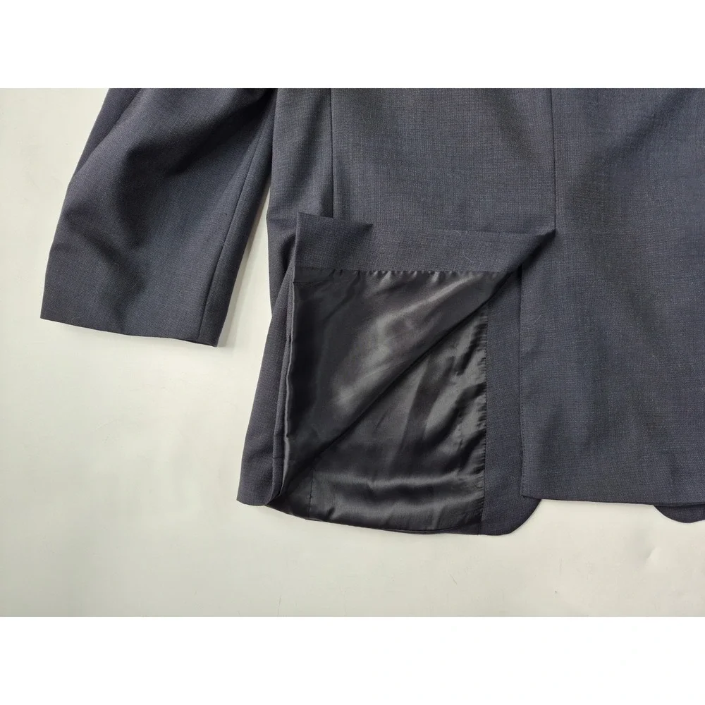 Jos A Bank Mens Wool Sports Coat 44R Blue 2 Button Single Breasted Blazer B701